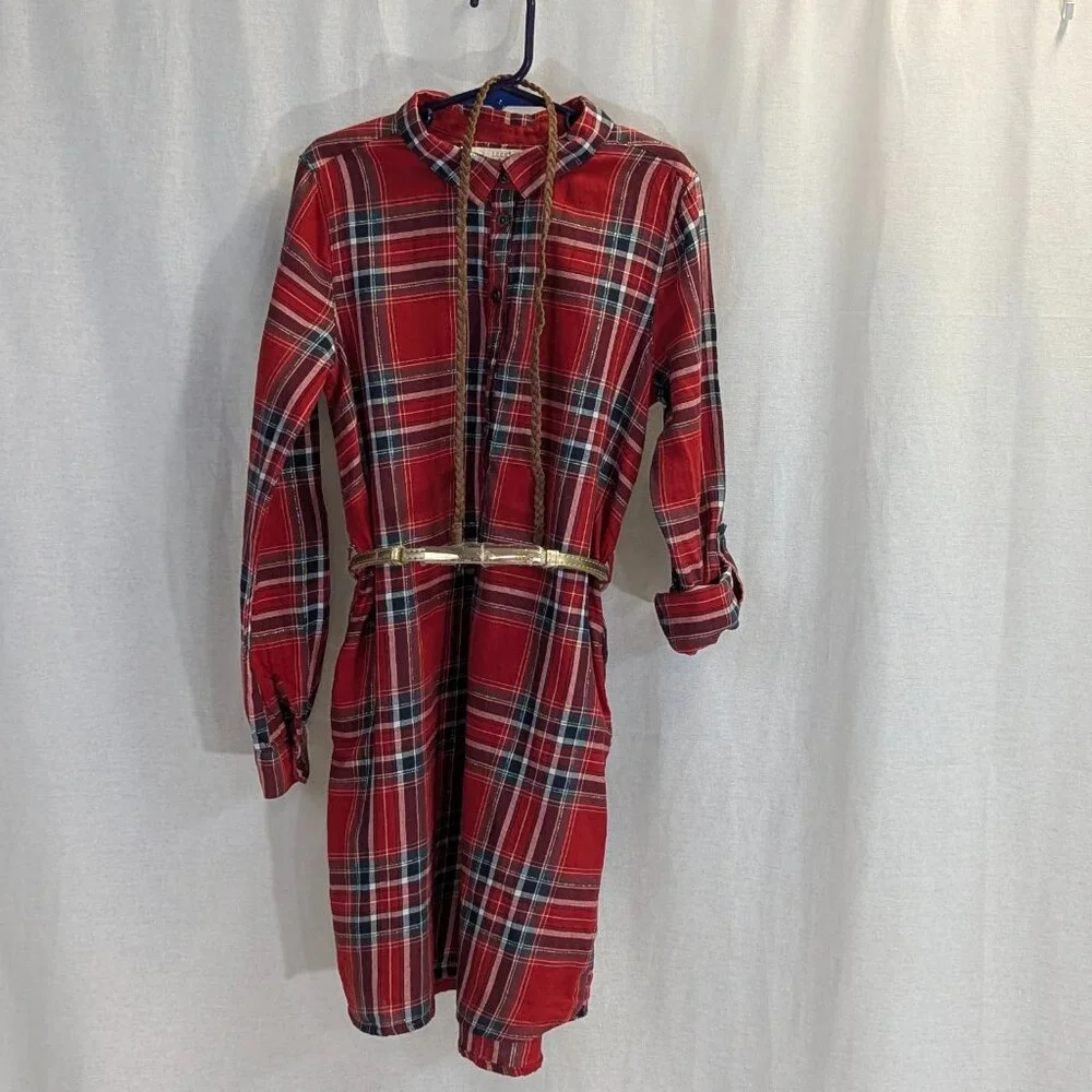 L.O.G.G. Label of Graded Goods Size 9-10Y Plaid Button-Up Dress